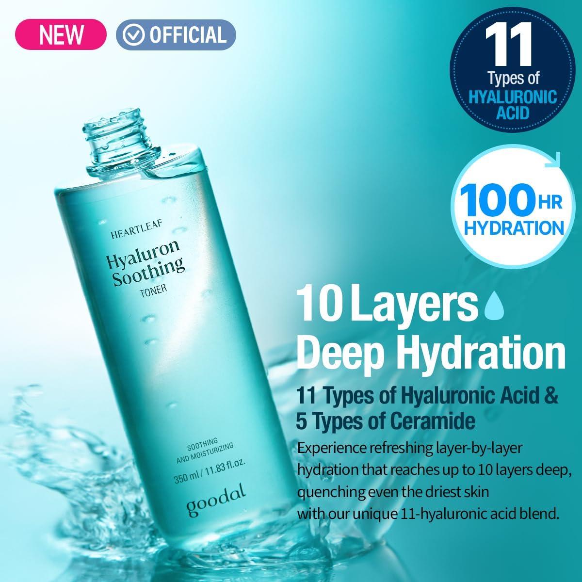 Tónico Calmante GOODAL Hoja de Corazón 350ml Hidratante