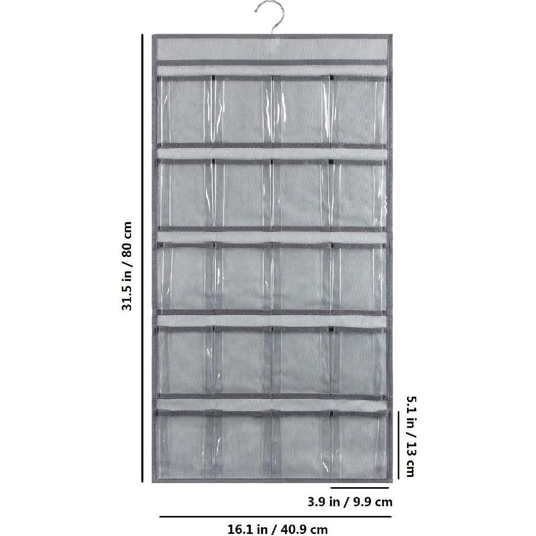 Organizador de Gafas de Sol TEMUORG 2 Pcs Gris 40 Bolsillos