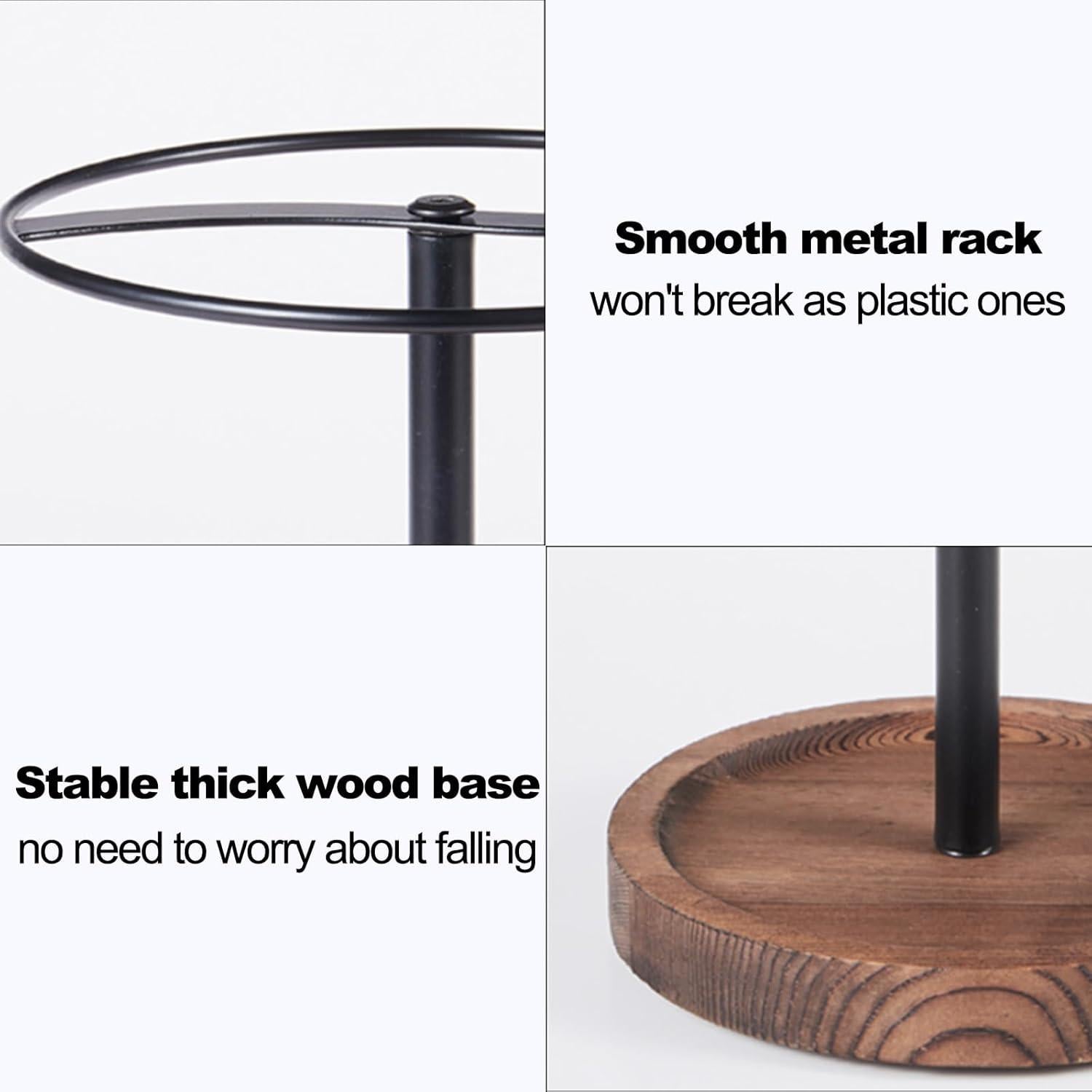 Organizador de Gafas de Sol BDBDYEAY de Madera y Metal para 12 Pares