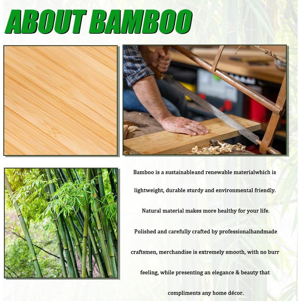 Organizador de Gafas de Sol SOUJOY 3 Piezas Bambú 6 Compartimentos