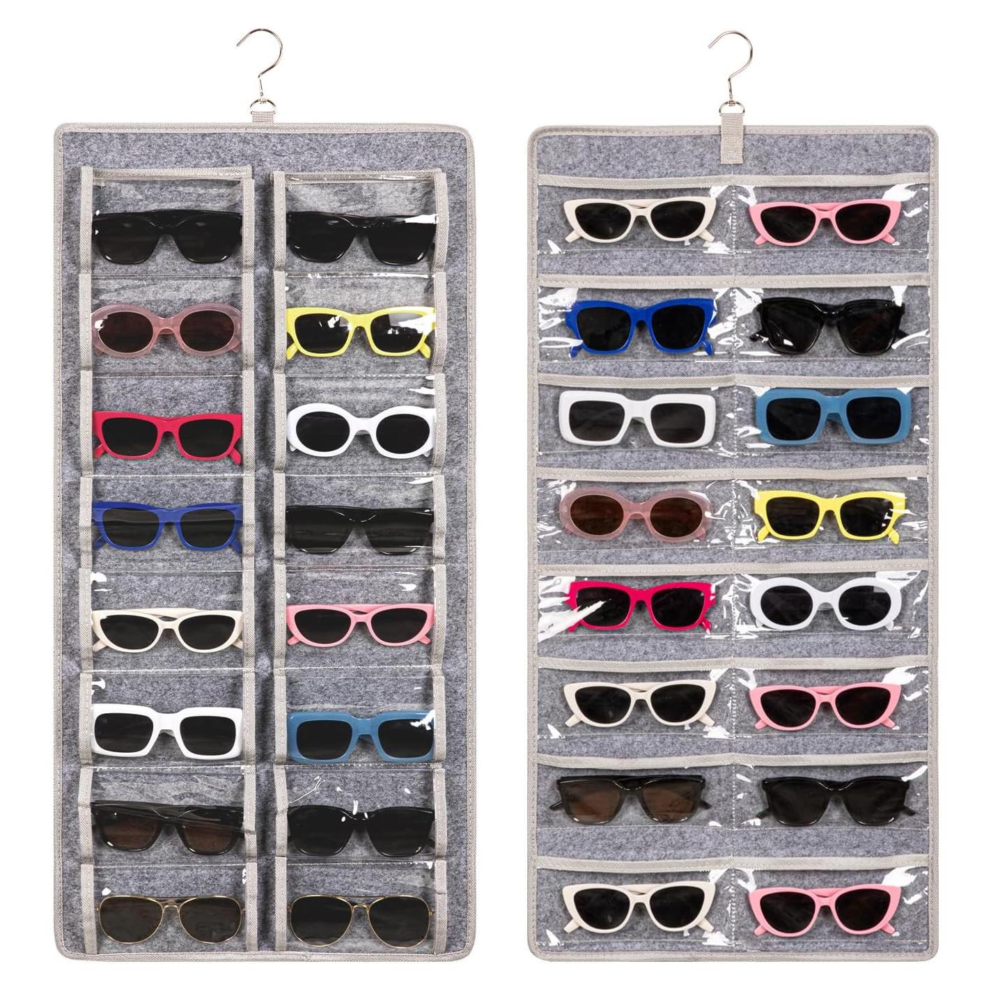 Organizador de Gafas de Sol KGMCARE Doble Cara 32 Ranuras