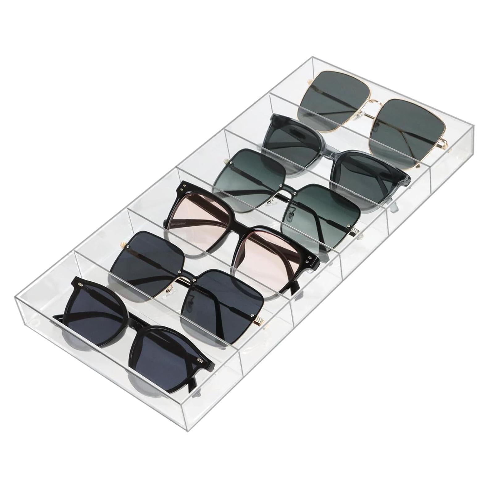 Organizador de Cajón ZEXALOR Transparente 6 Compartimentos