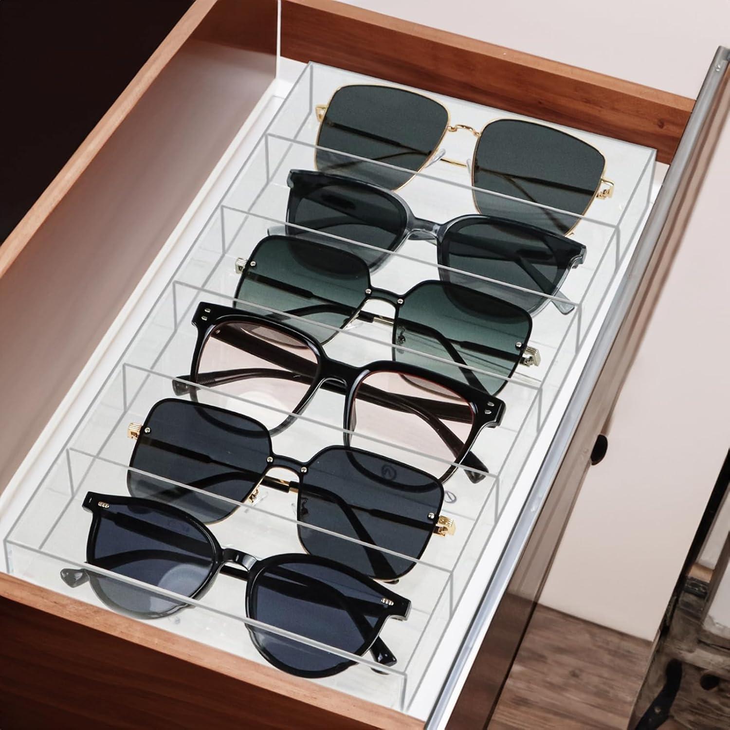 Organizador de Cajón ZEXALOR Transparente 6 Compartimentos