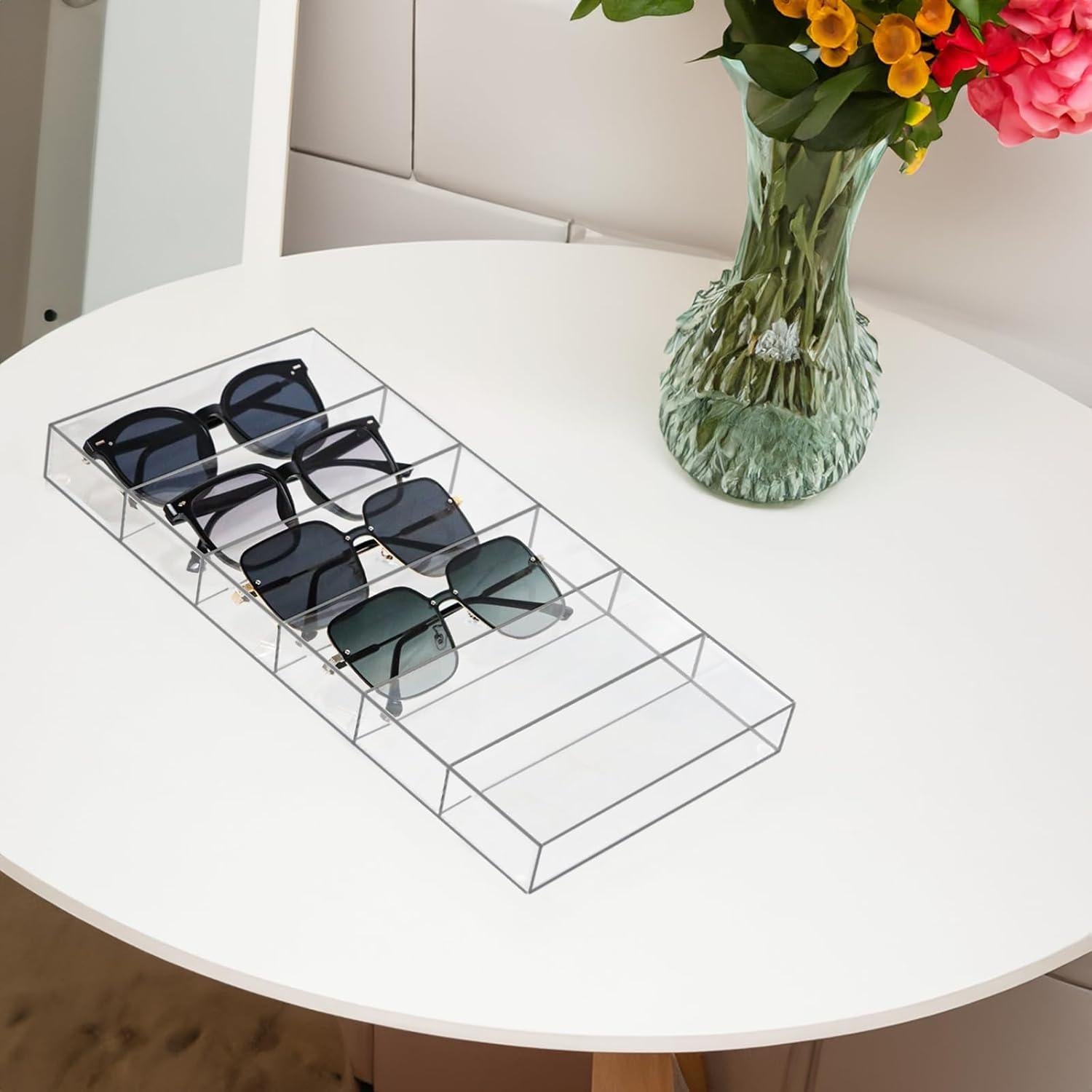 Organizador de Cajón ZEXALOR Transparente 6 Compartimentos