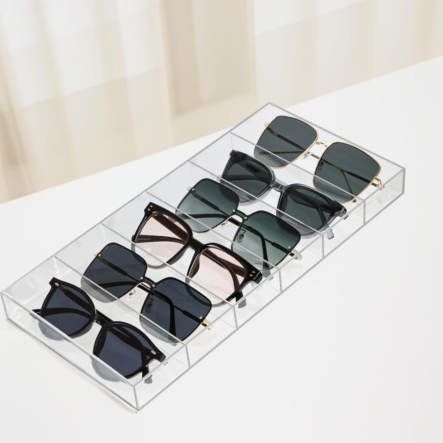 Organizador de Cajón ZEXALOR Transparente 6 Compartimentos