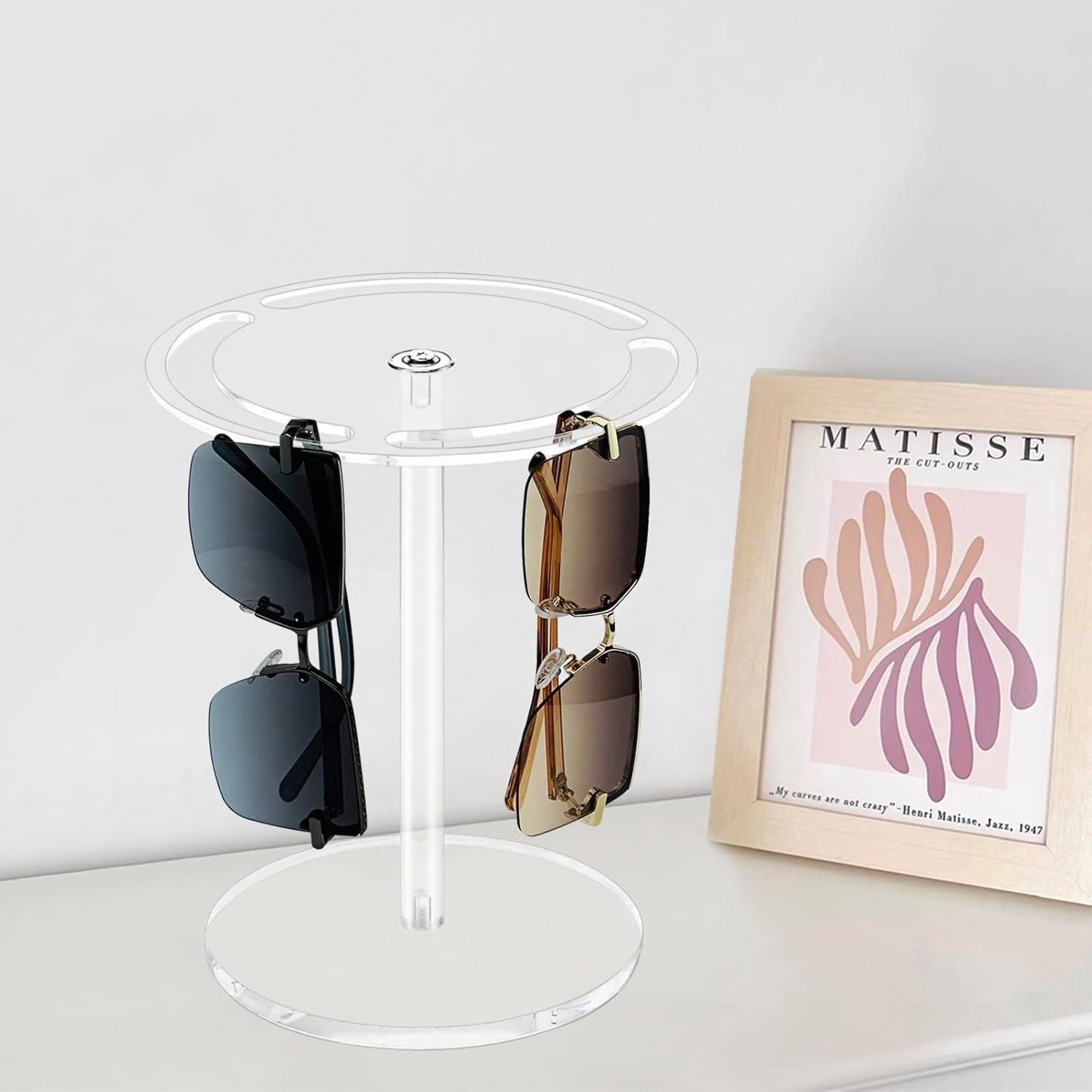 Soporte para Gafas de Sol Bigfety Acrílico Transparente 360°