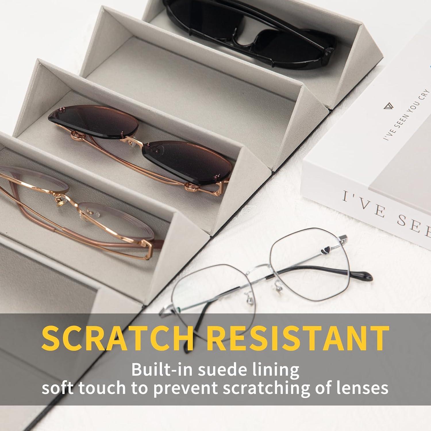 Estuche Organizador de Gafas de Sol Aubeco Plegable 5 Compartimentos