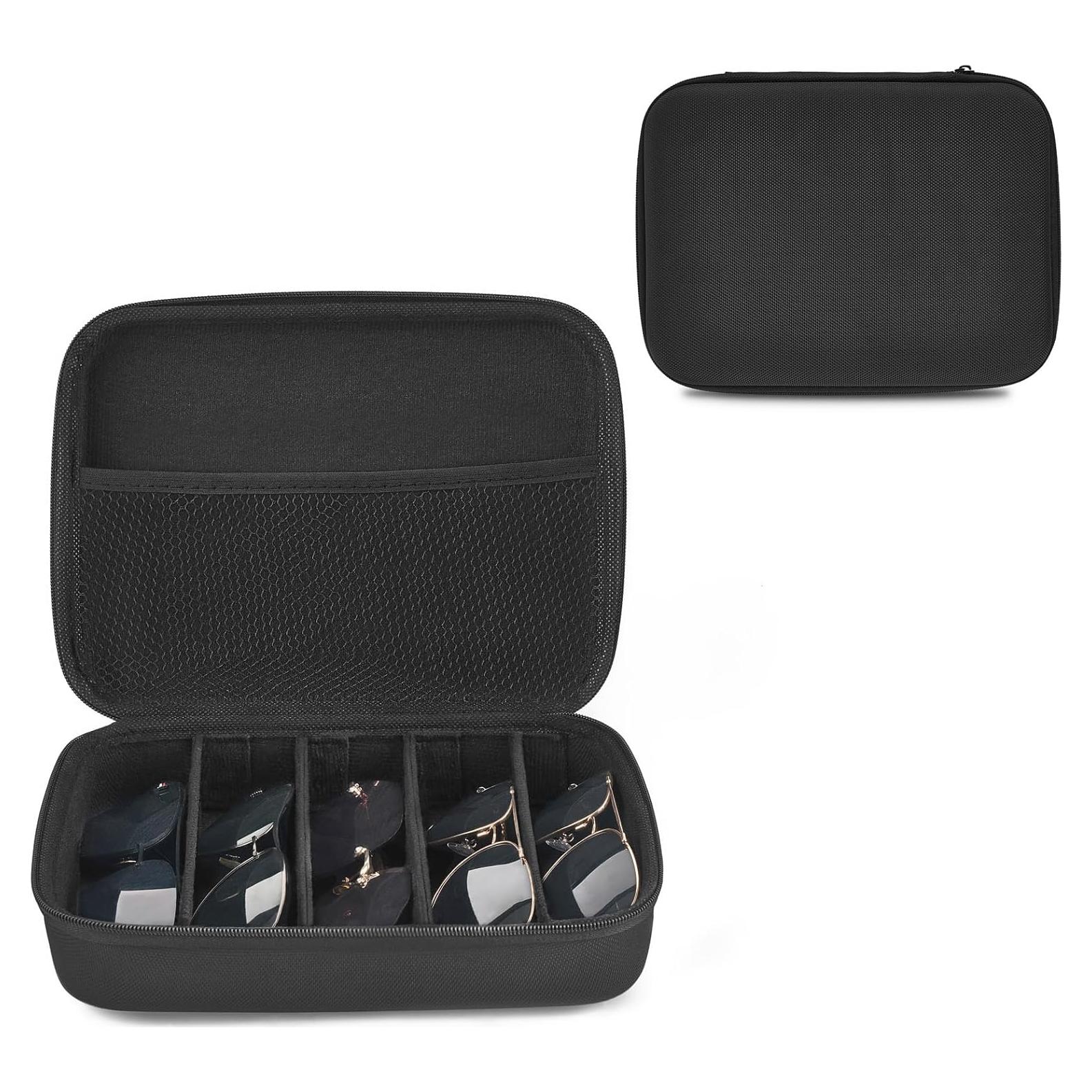 Organizador de Gafas de Sol Mkono 5 Ranuras Negro Mediano