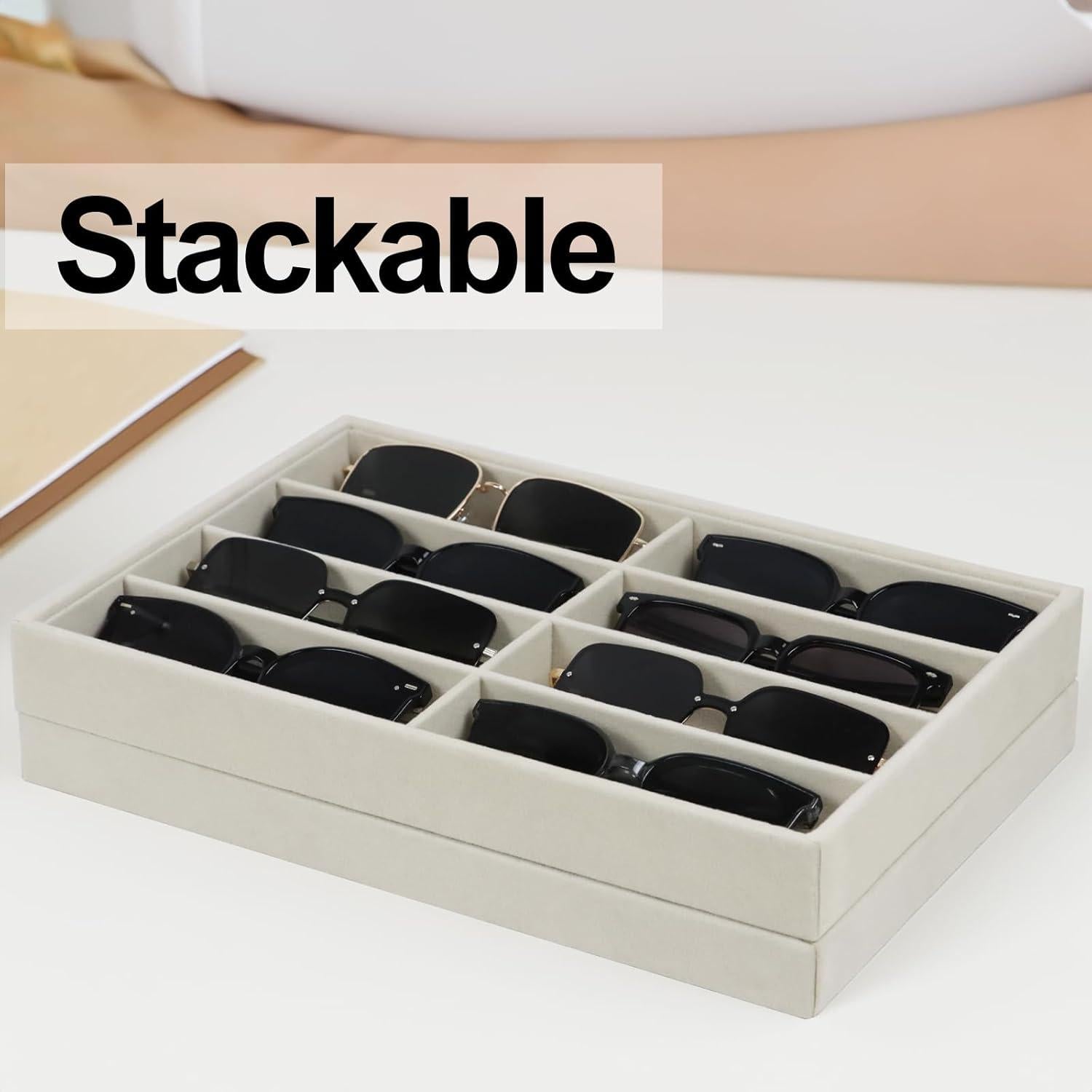 Organizador de Joyería y Gafas de Sol Fordonral Terciopelo