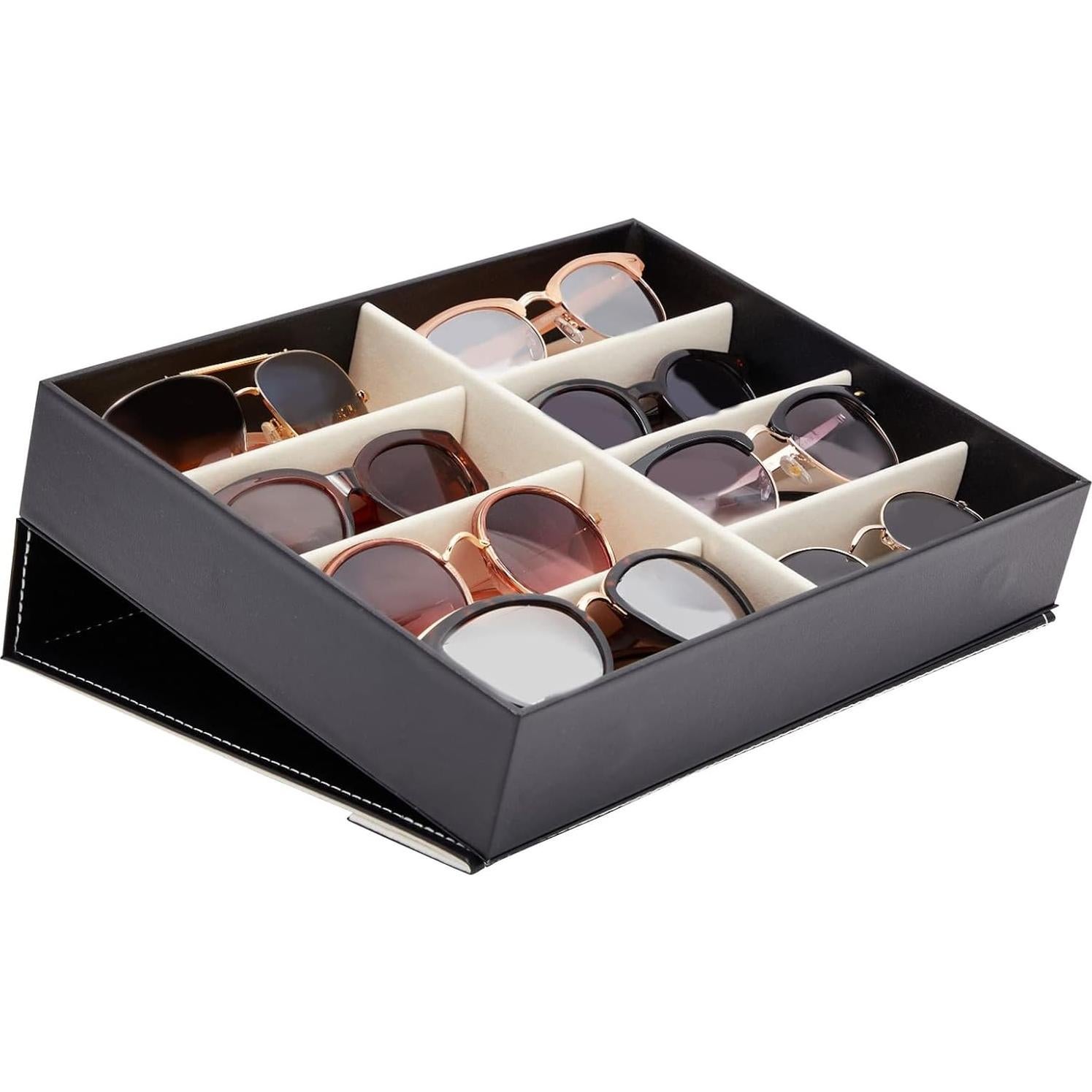 Organizador de Gafas Juvale 8 Compartimentos 32x25 cm