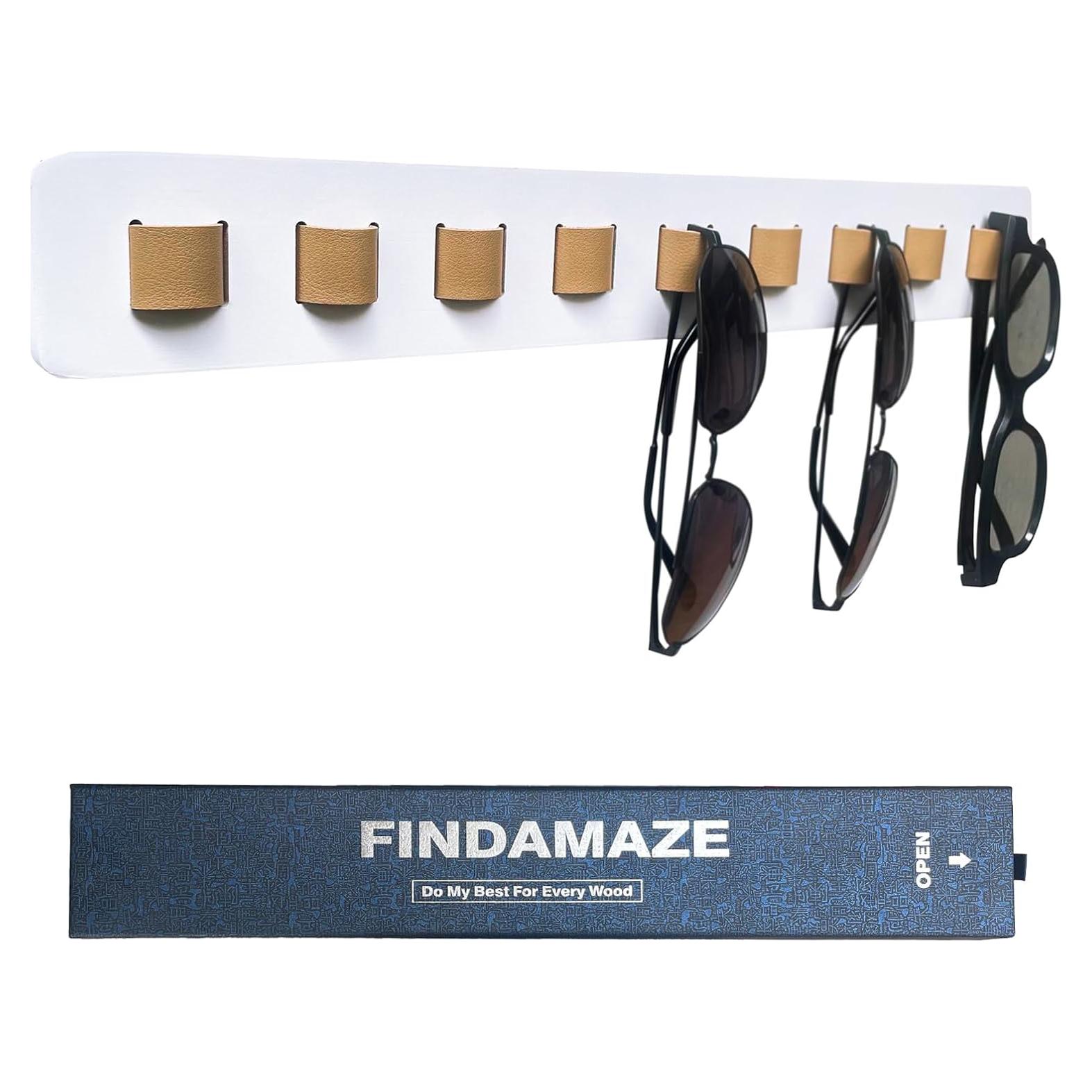 Organizador de Gafas de Sol FINDAMAZE Blanco 1 pieza 40x5 cm