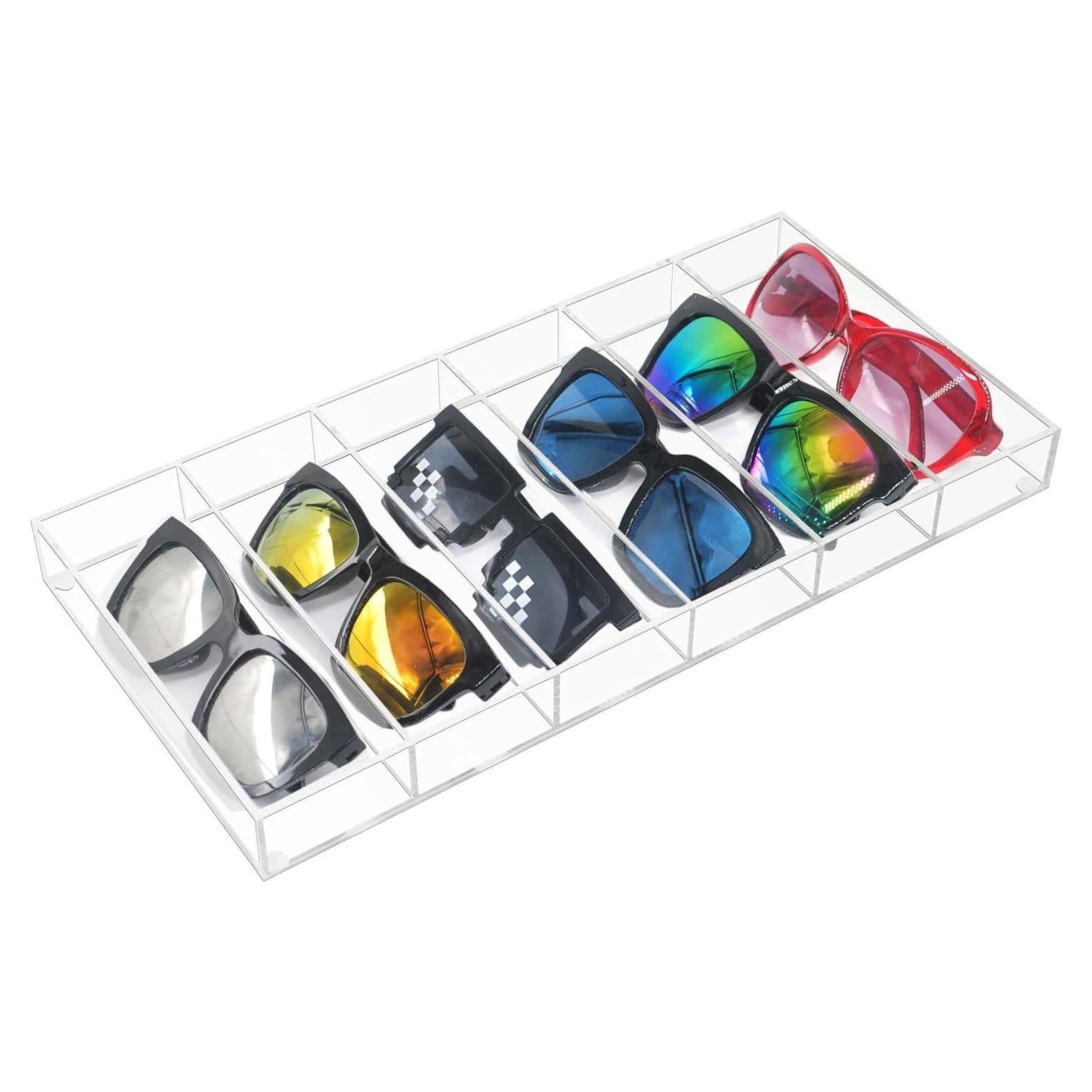 Organizador de Gafas de Sol Acrílico Kenpal 6 Compartimentos