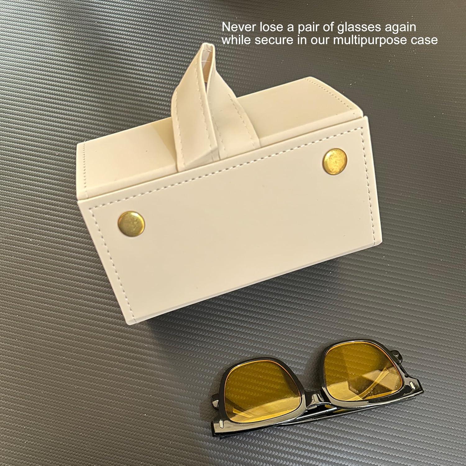 Estuche Organizador de Gafas Longjet 5 Compartimentos Beige