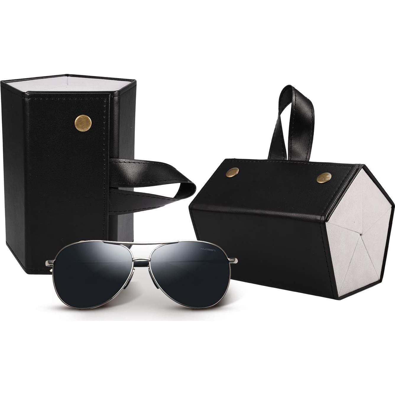 Organizador de Gafas de Sol SMARTTOP 5 Ranuras Plegable Negro