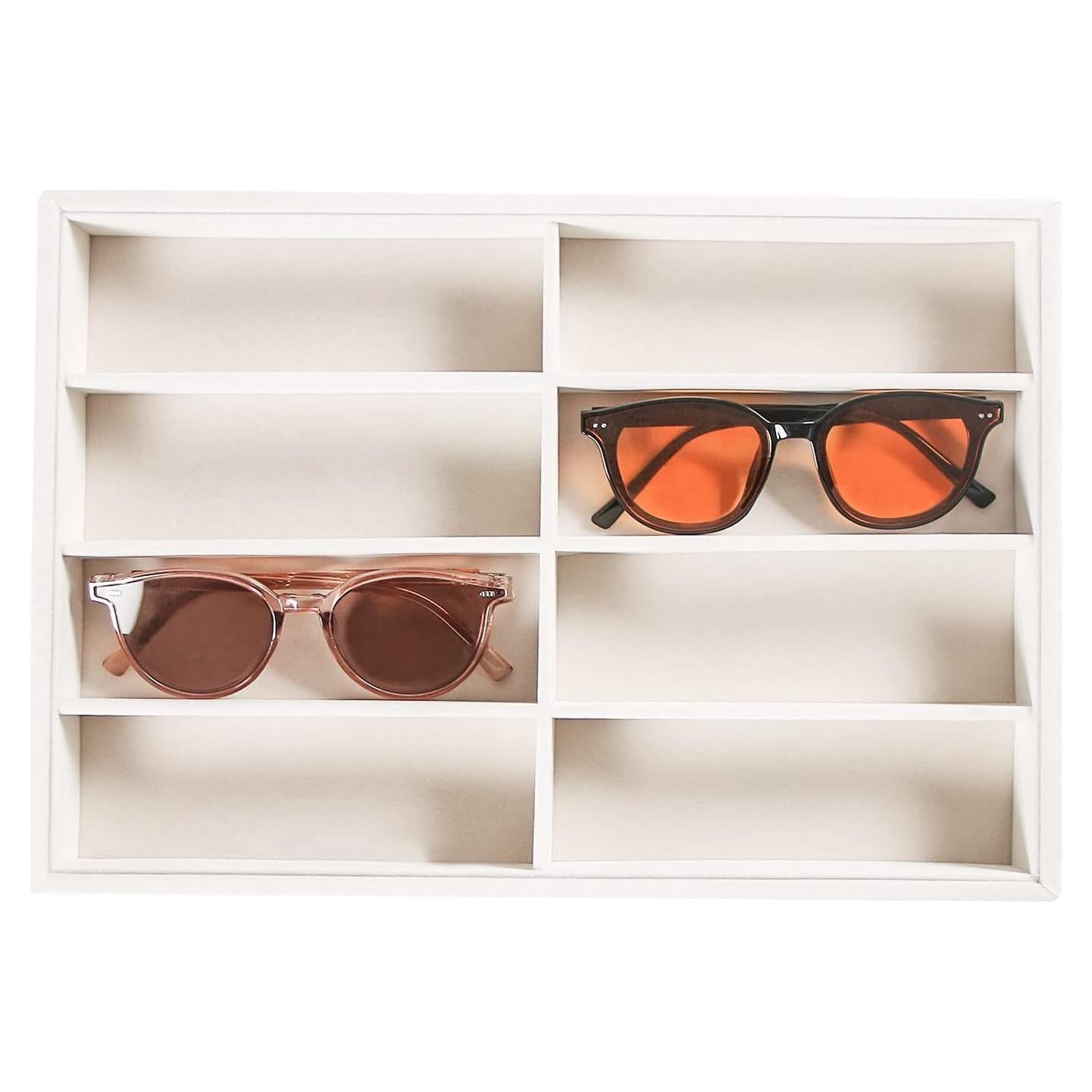 Organizador de Gafas Beige Pangkeep 8 Compartimentos