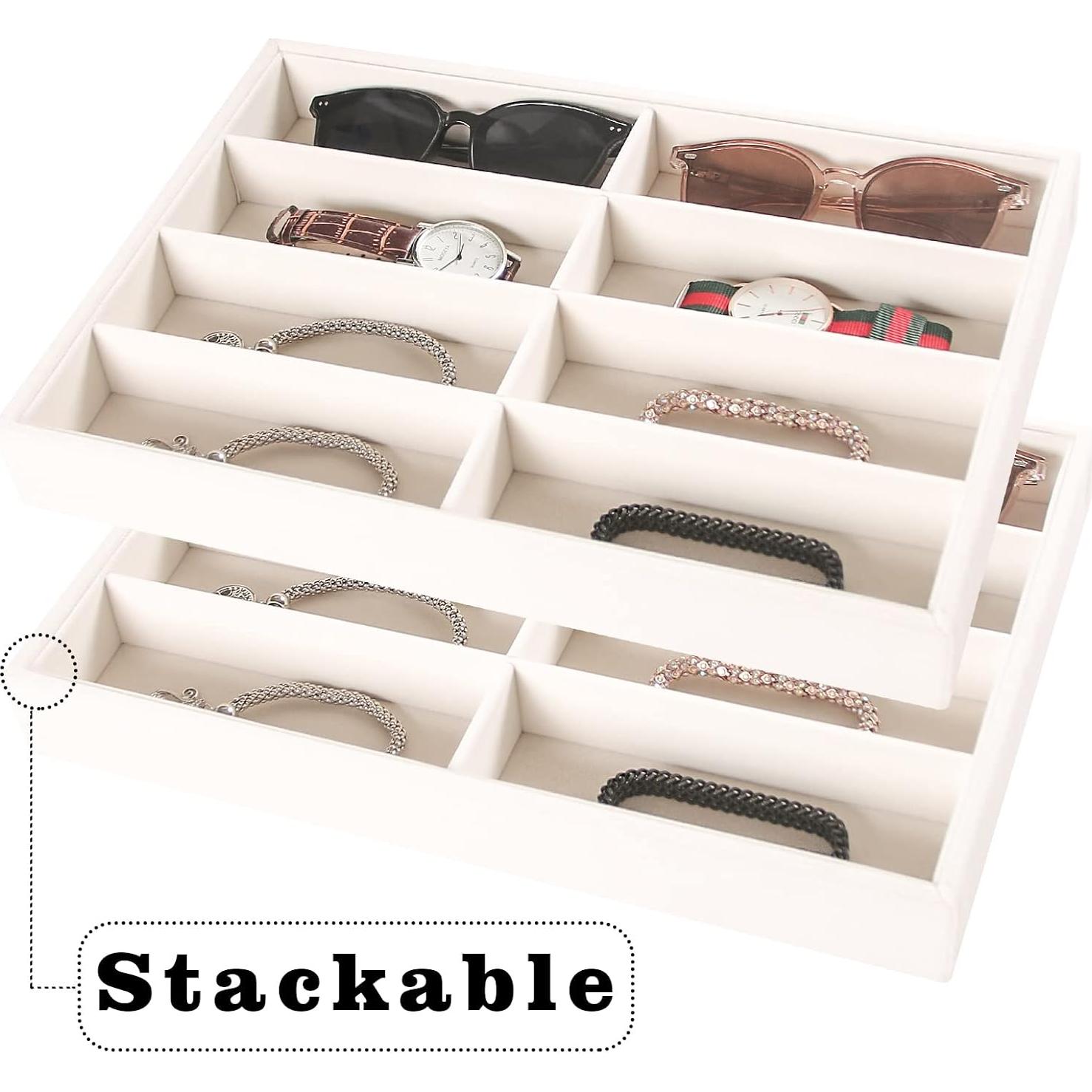 Organizador de Gafas Beige Pangkeep 8 Compartimentos