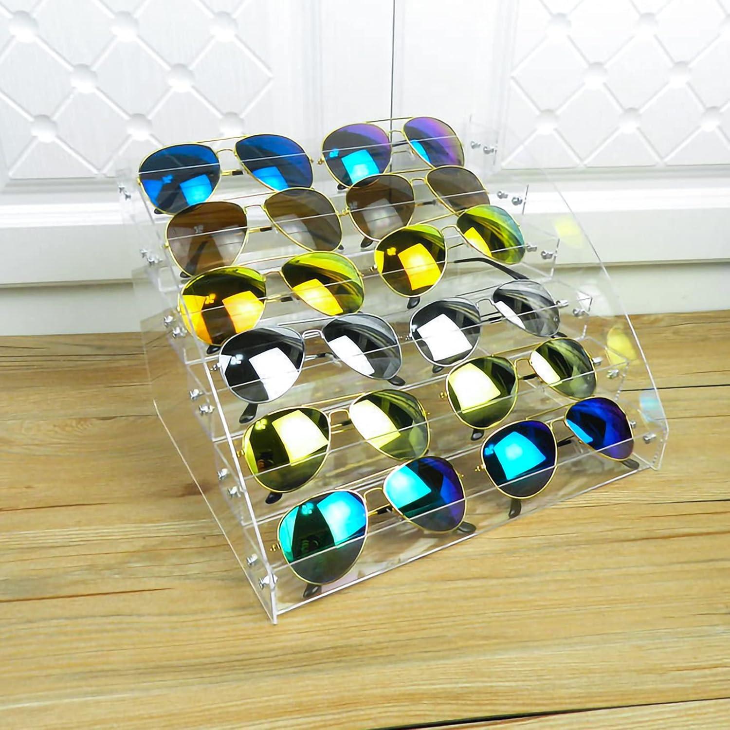 Organizador de Gafas MineDecor 12 Piezas Transparente 31x28x24cm