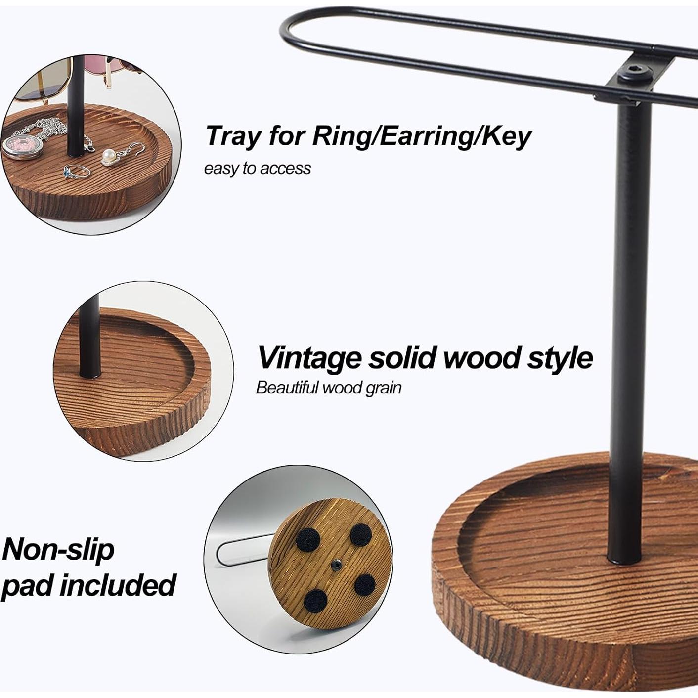 Organizador de Gafas de Madera BDBDYEAY para 12 Pares