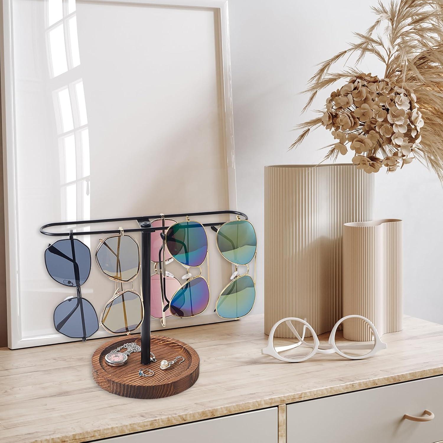 Organizador de Gafas de Madera BDBDYEAY para 12 Pares