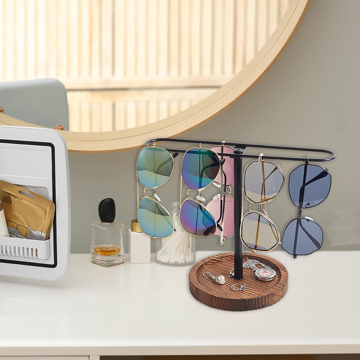 Organizador de Gafas de Madera BDBDYEAY para 12 Pares