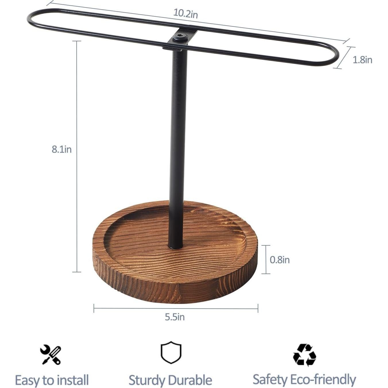 Organizador de Gafas de Madera BDBDYEAY para 12 Pares