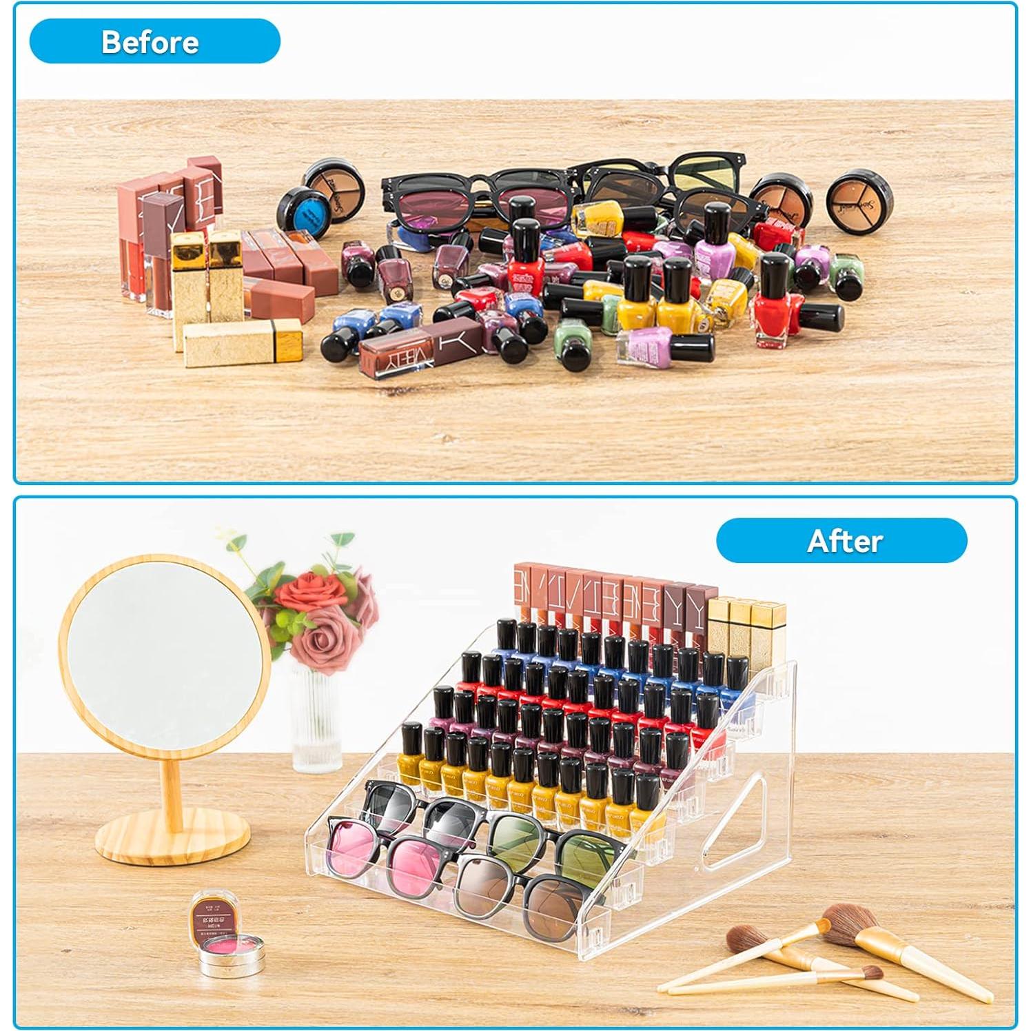 Organizador de Esmalte de Uñas Acrílico 7 Capas Pero Pero