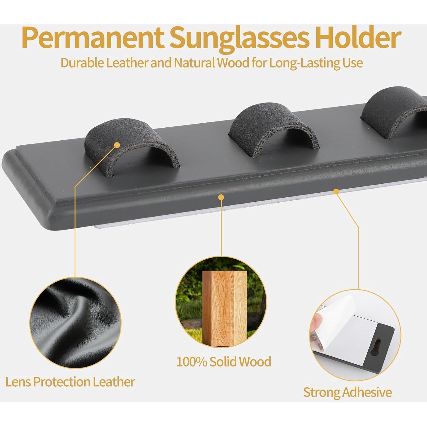 Organizador de Gafas de Sol Gelobo - Madera, 2 Piezas