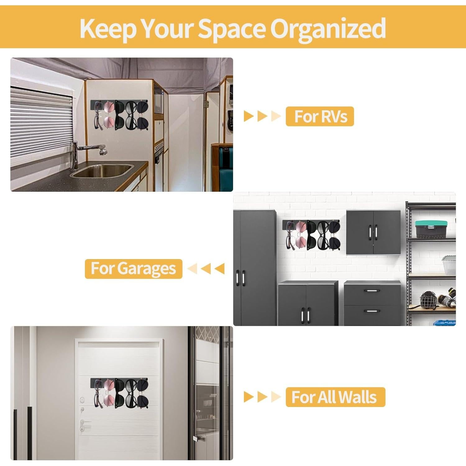 Organizador de Gafas de Sol Gelobo - Madera, 2 Piezas