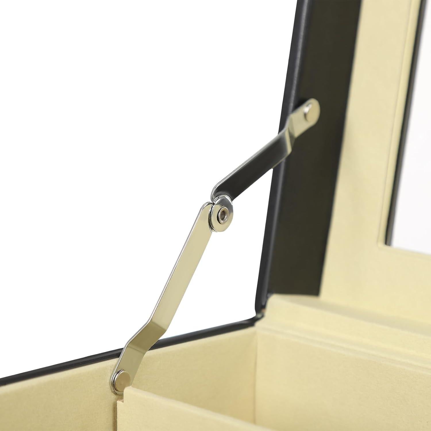 Organizador de Gafas de Sol Negro FSLM con Tapa de Vidrio