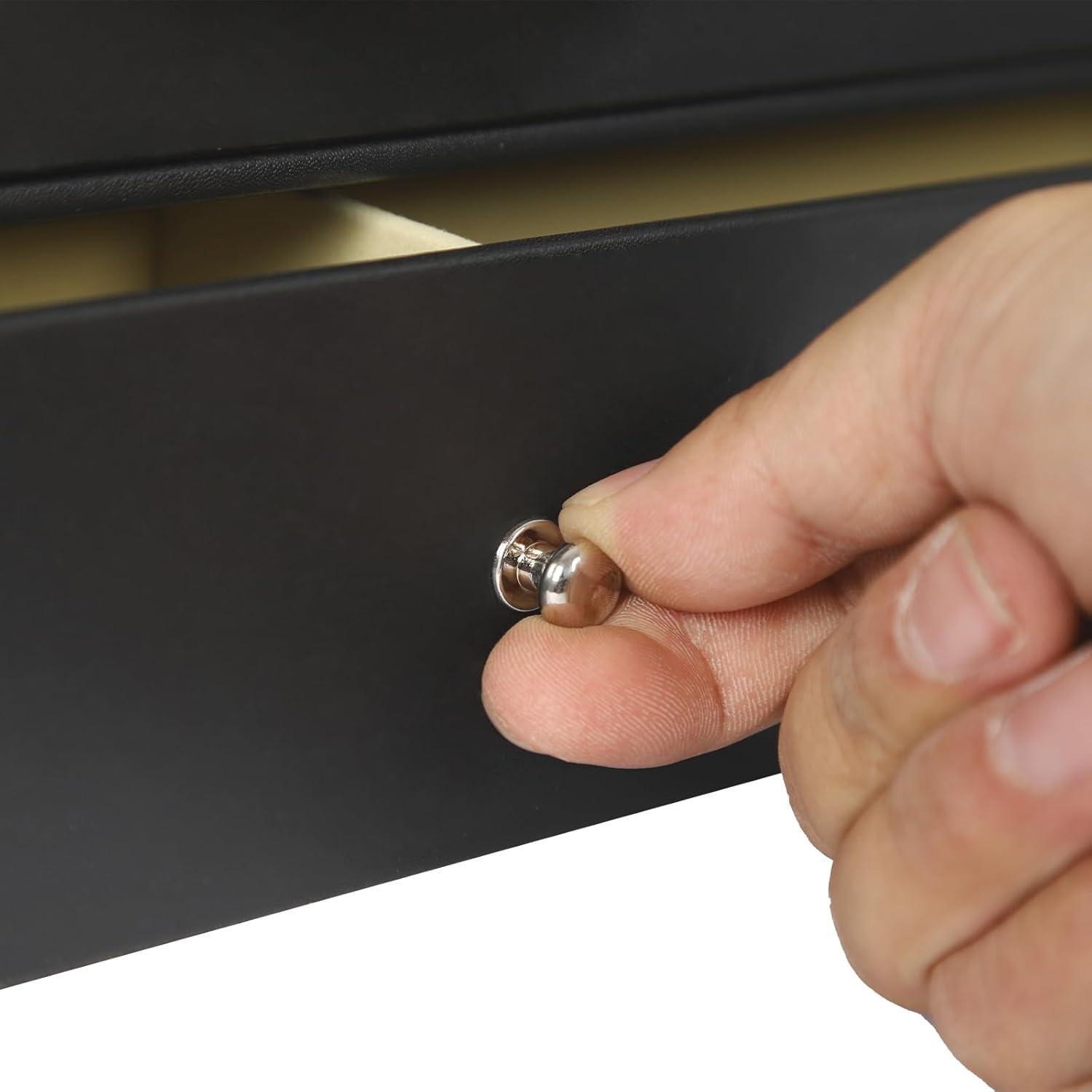 Organizador de Gafas de Sol Negro FSLM con Tapa de Vidrio