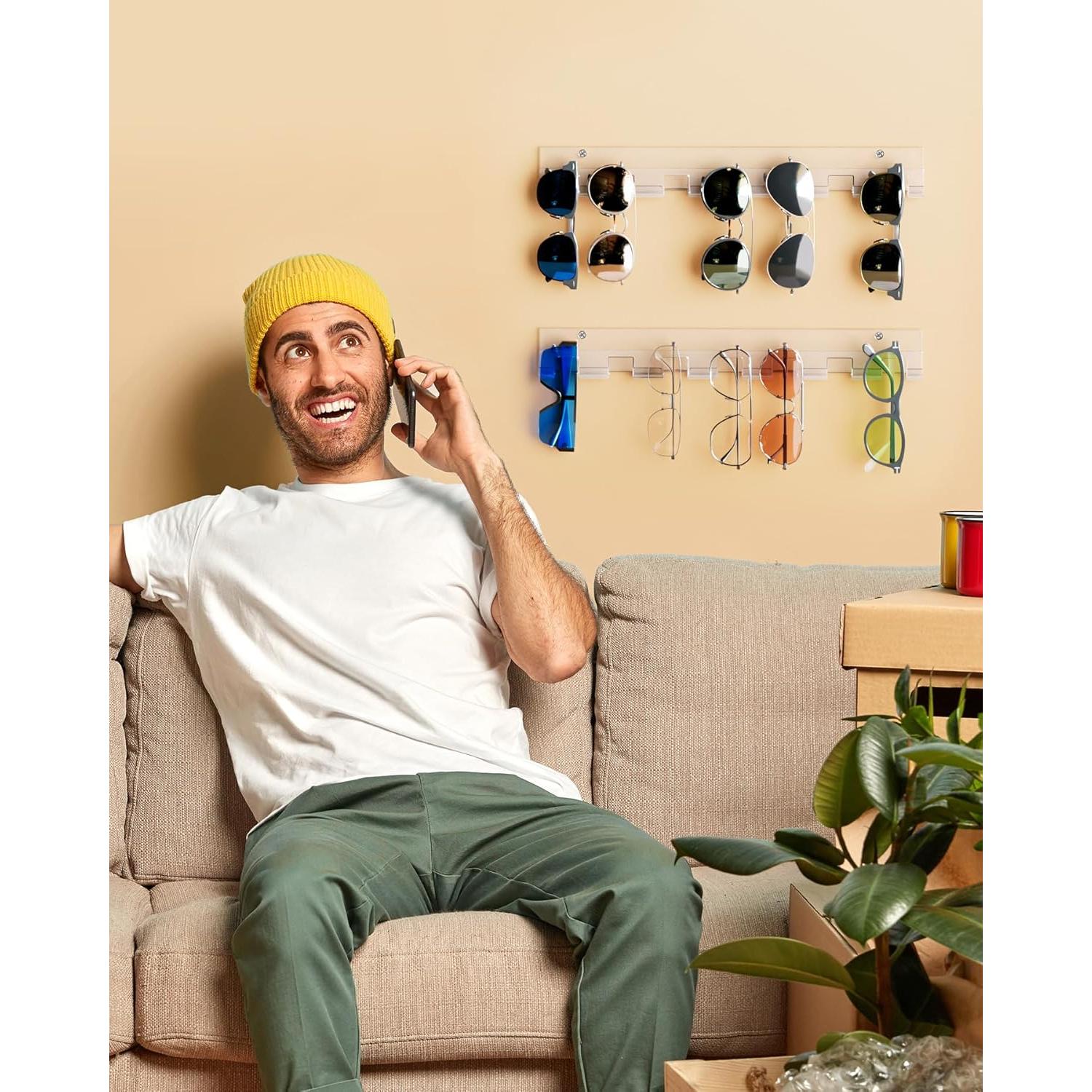 Organizador de Gafas de Sol MaxGear, 2 Paquetes, Acrílico