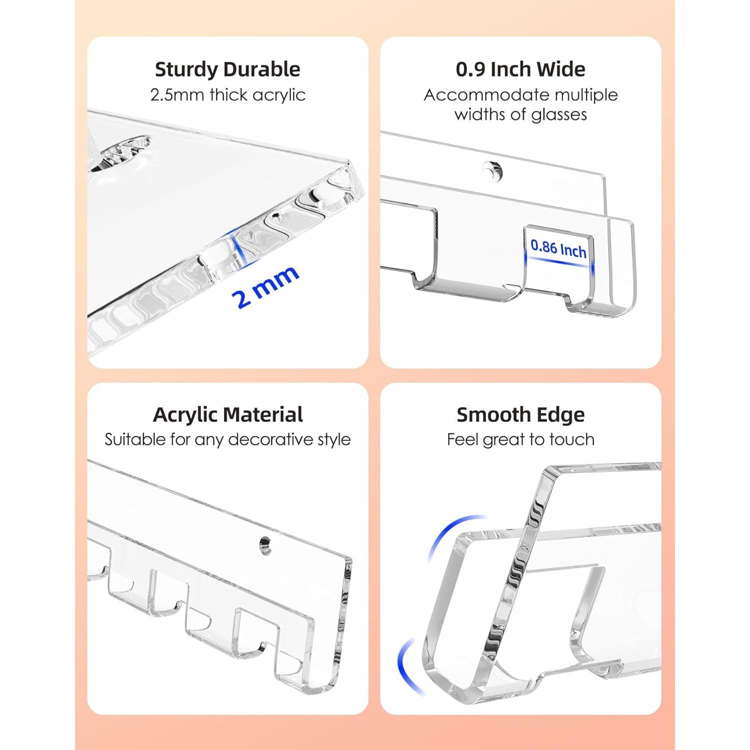 Organizador de Gafas de Sol MaxGear, 2 Paquetes, Acrílico