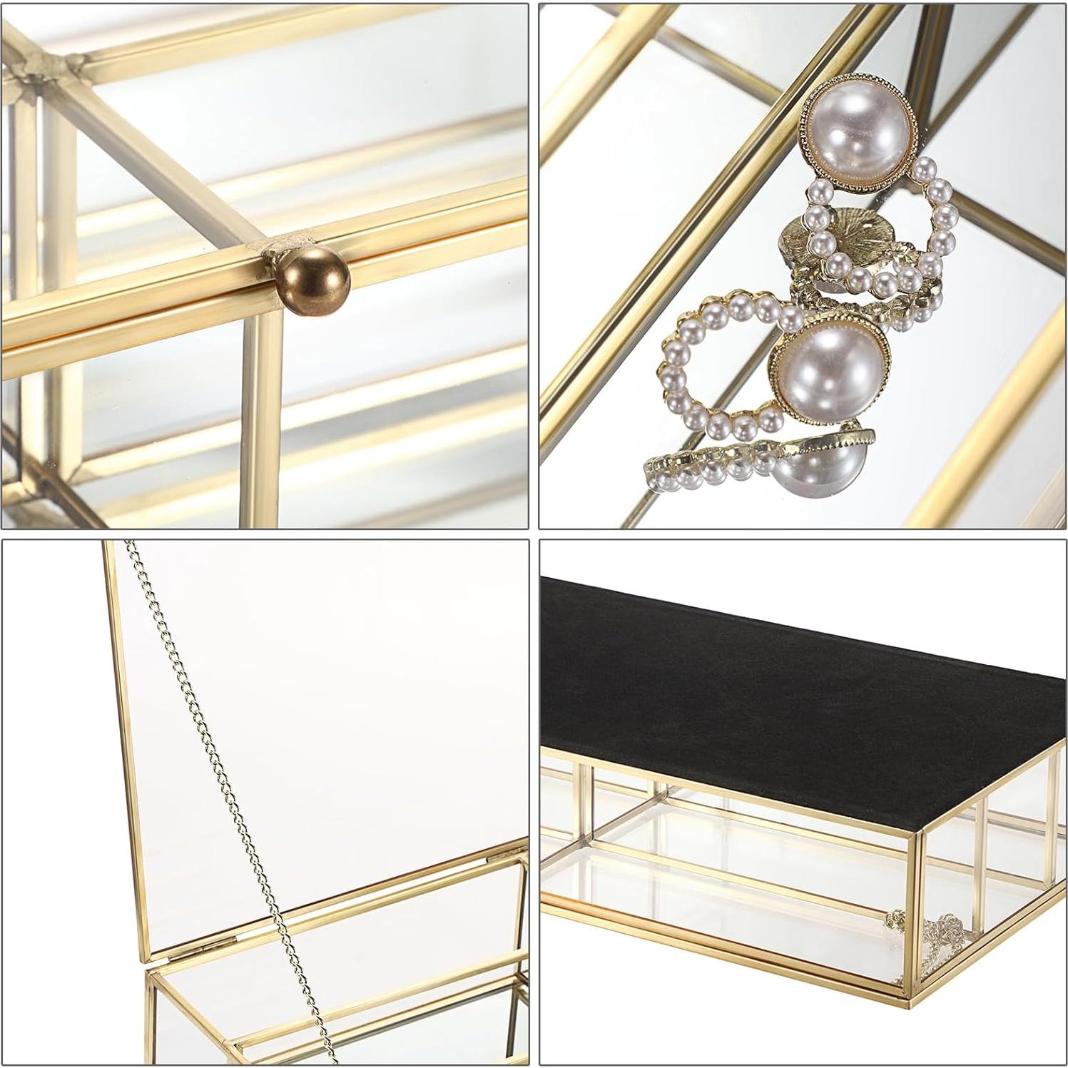 Organizador de Gafas de Sol Hipiwe Dorado 6 Compartimentos