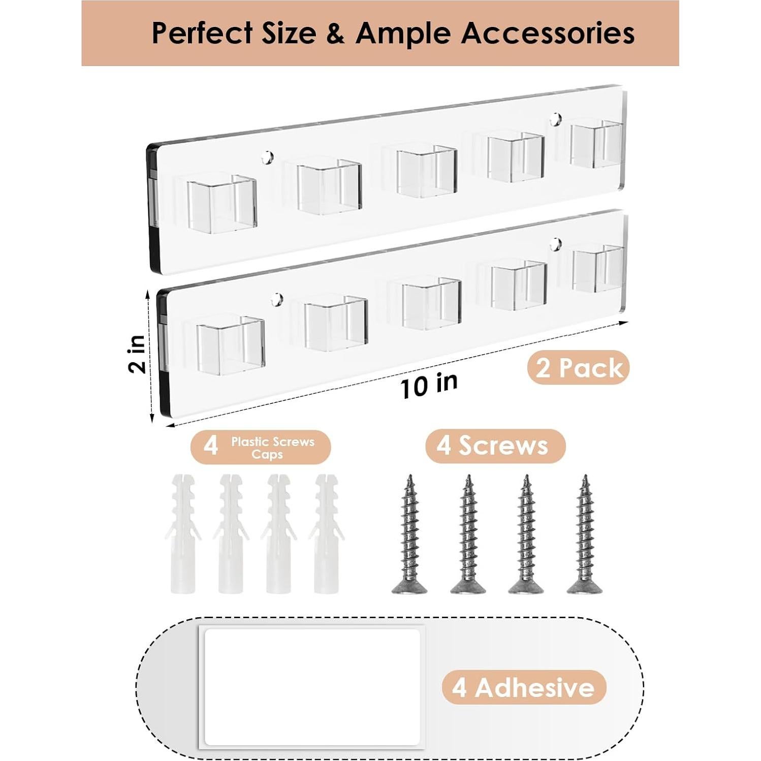 Organizador de Gafas de Sol Collwait 2 Paquetes Acrílico Transparente