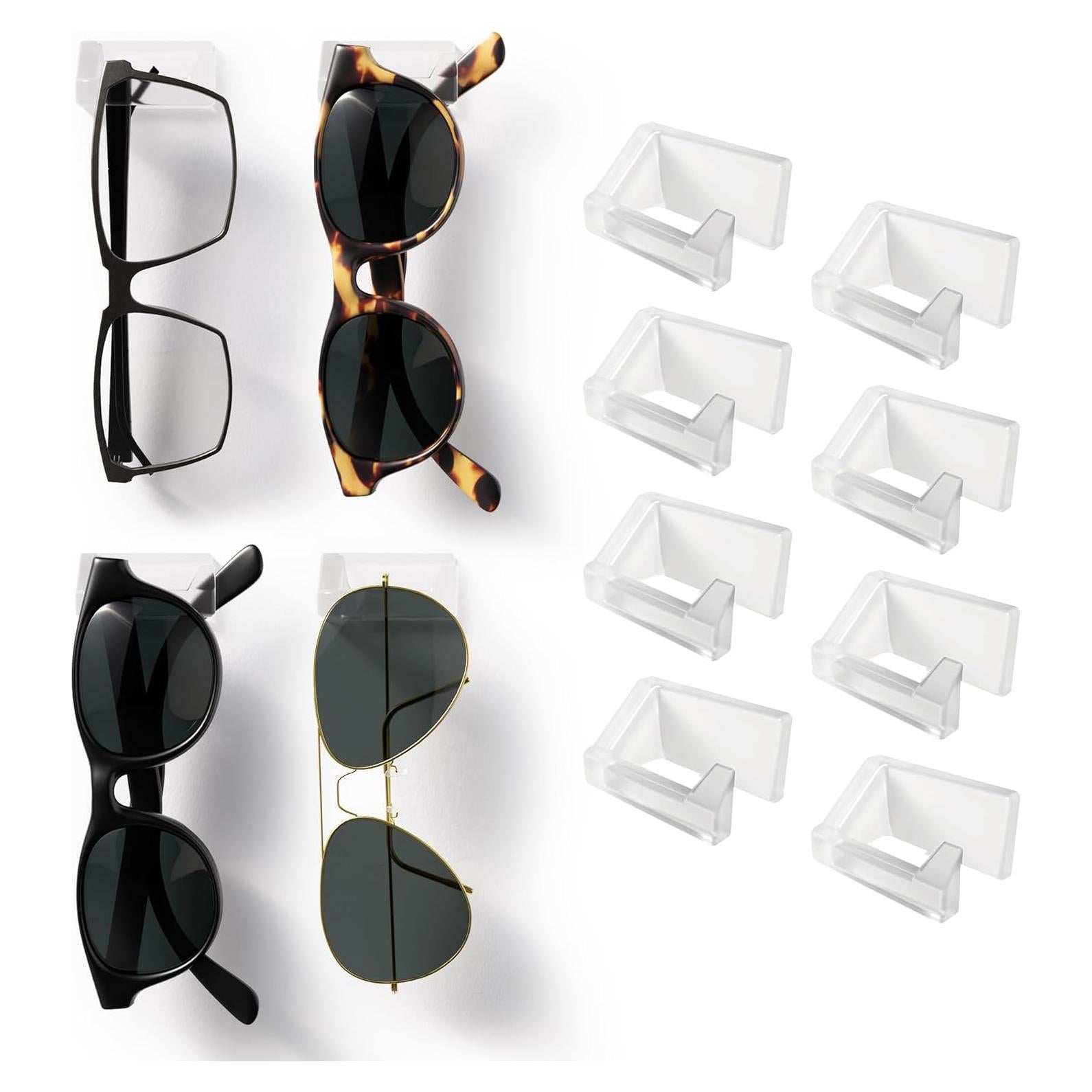 Organizador de Gafas de Sol MELEN Adhesivo Transparente 8 Pzas