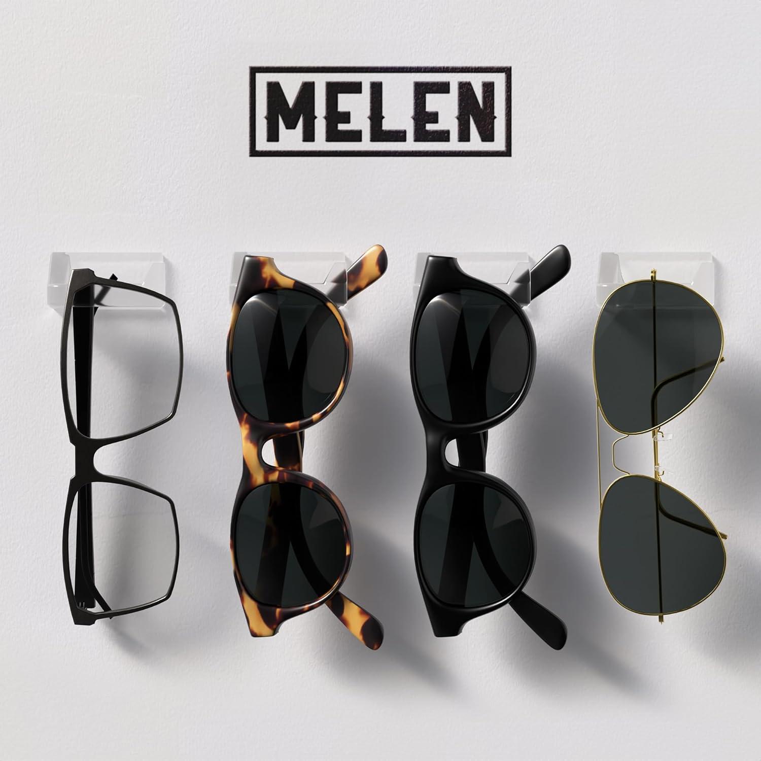 Organizador de Gafas de Sol MELEN Adhesivo Transparente 8 Pzas