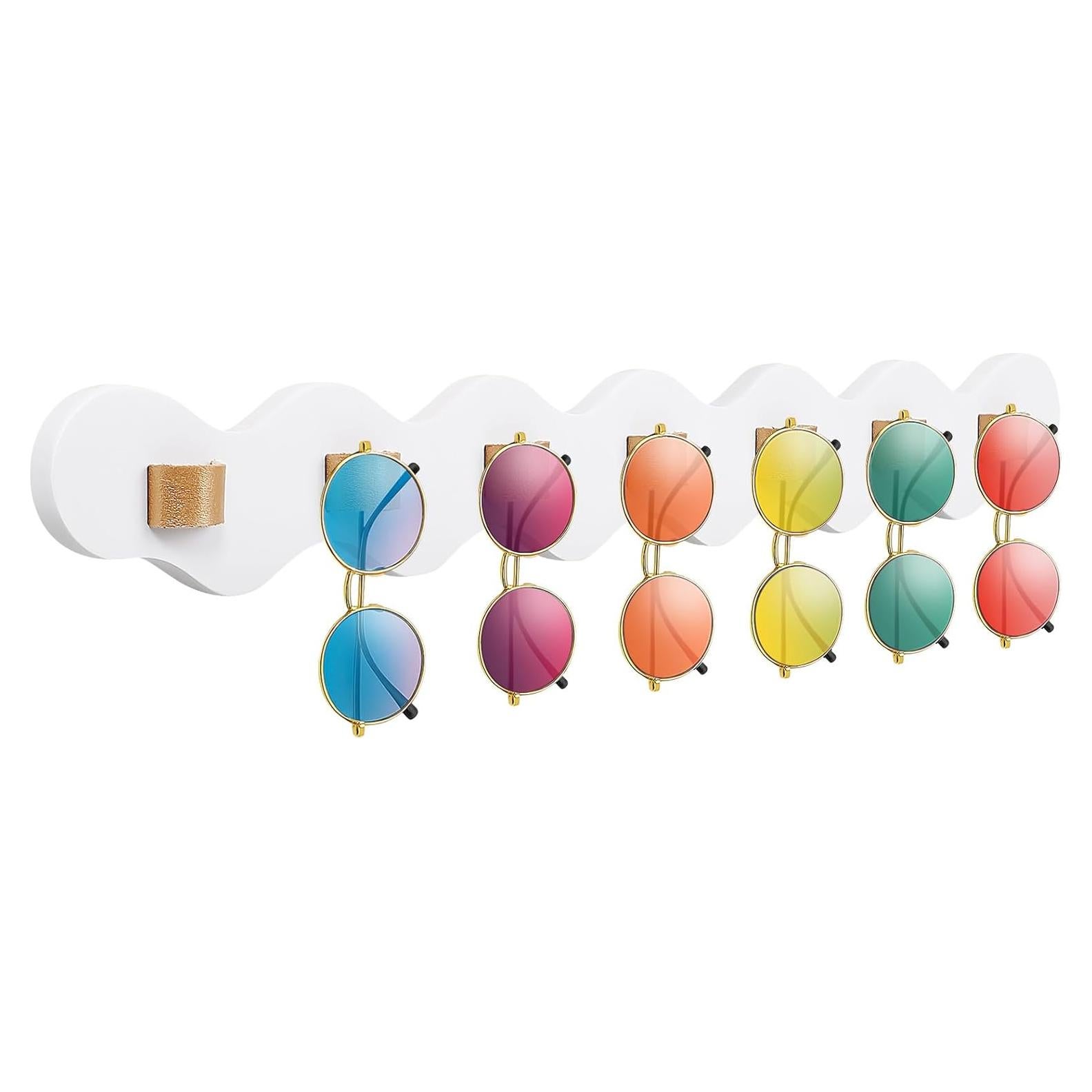 Organizador de Gafas de Sol ONULISS Madera Haya 7 Ranuras