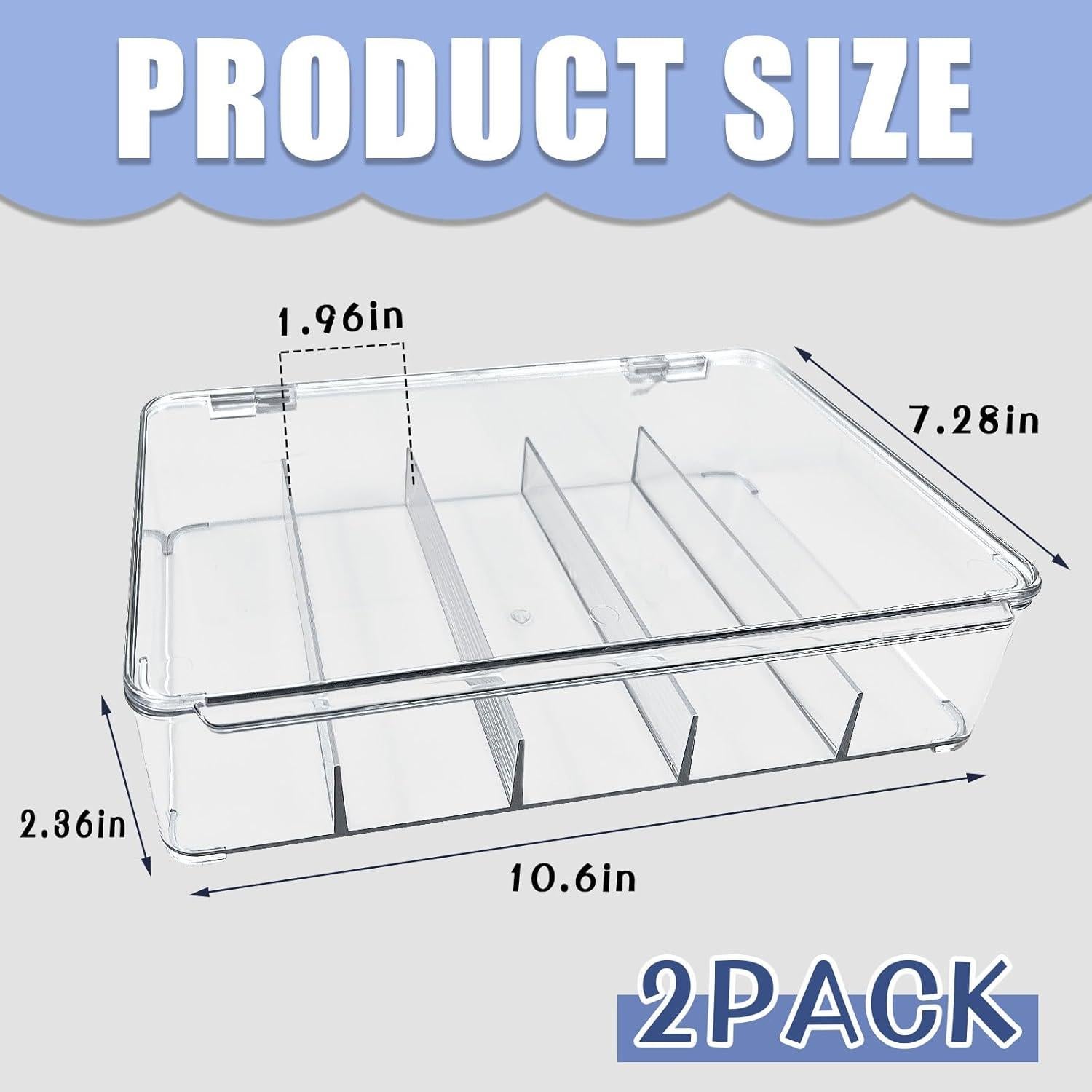 2 Organizadores de Gafas de Plástico HFYZZ con 5 Compartimentos