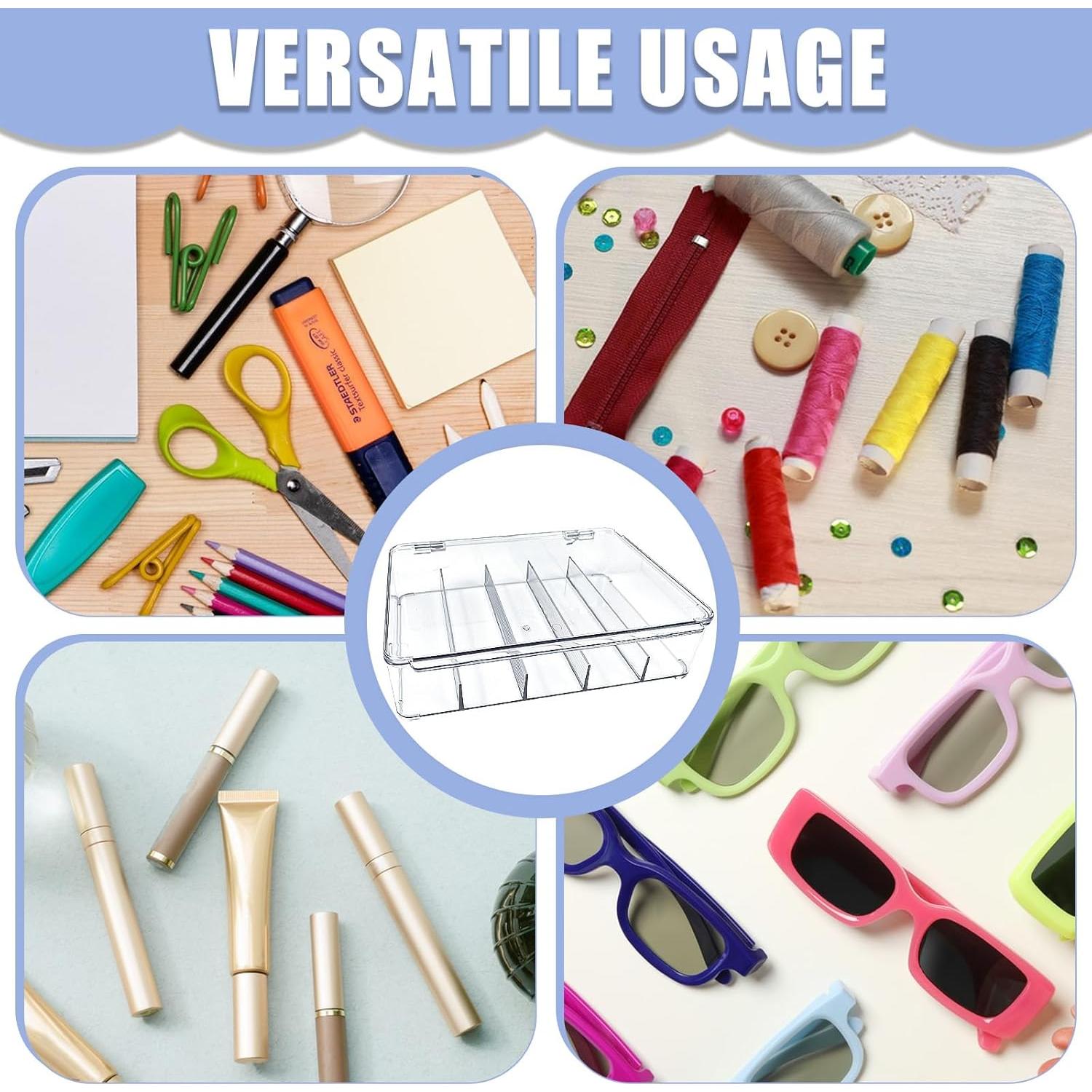 2 Organizadores de Gafas de Plástico HFYZZ con 5 Compartimentos