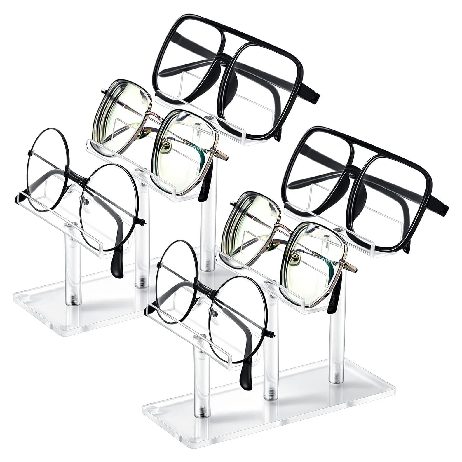 Soporte para Gafas Sintuff 2 Pcs Acrílico 3 Niveles 6.5x15.5 cm