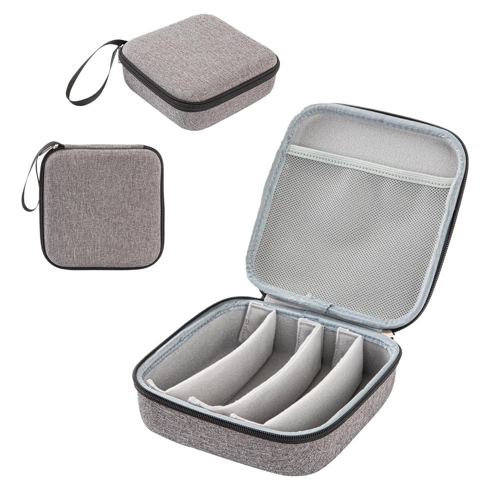 Estuche Organizador de Gafas de Sol Gris 4 Ranuras