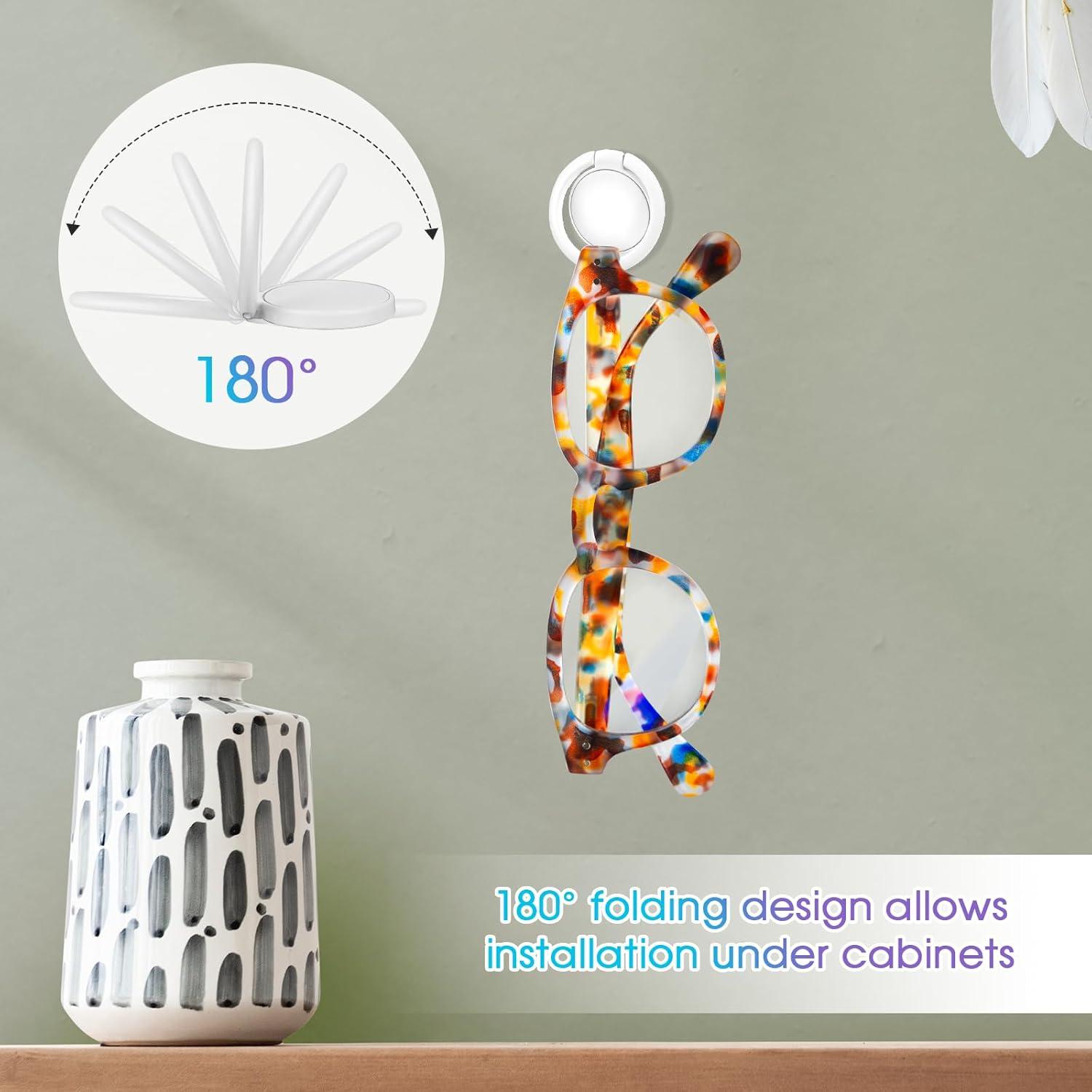 Organizador de Gafas de Sol 12 Paquetes Metal Blanco Hariendny