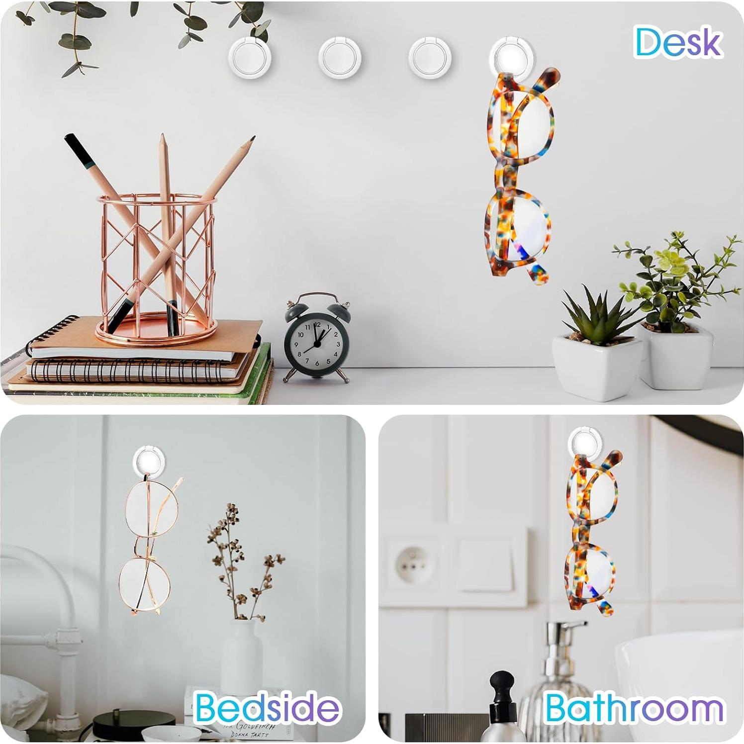 Organizador de Gafas de Sol 12 Paquetes Metal Blanco Hariendny