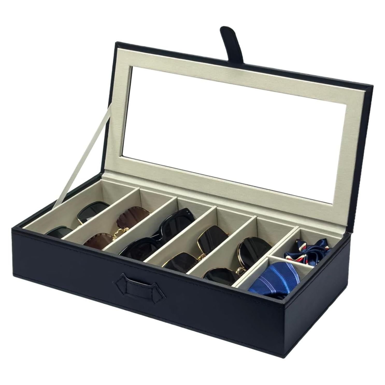 Organizador de Gafas de Sol UnionPlus 5 Compartimentos Negro