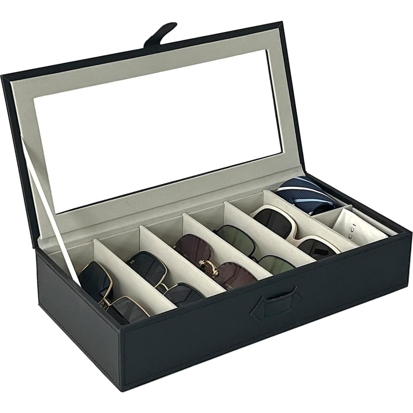 Organizador de Gafas de Sol UnionPlus 5 Compartimentos Negro