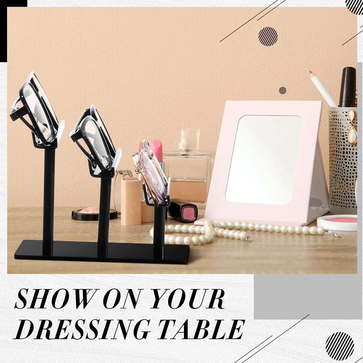 Soporte para Gafas Sintuff 2 Pcs 3 Niveles Acrílico Negro