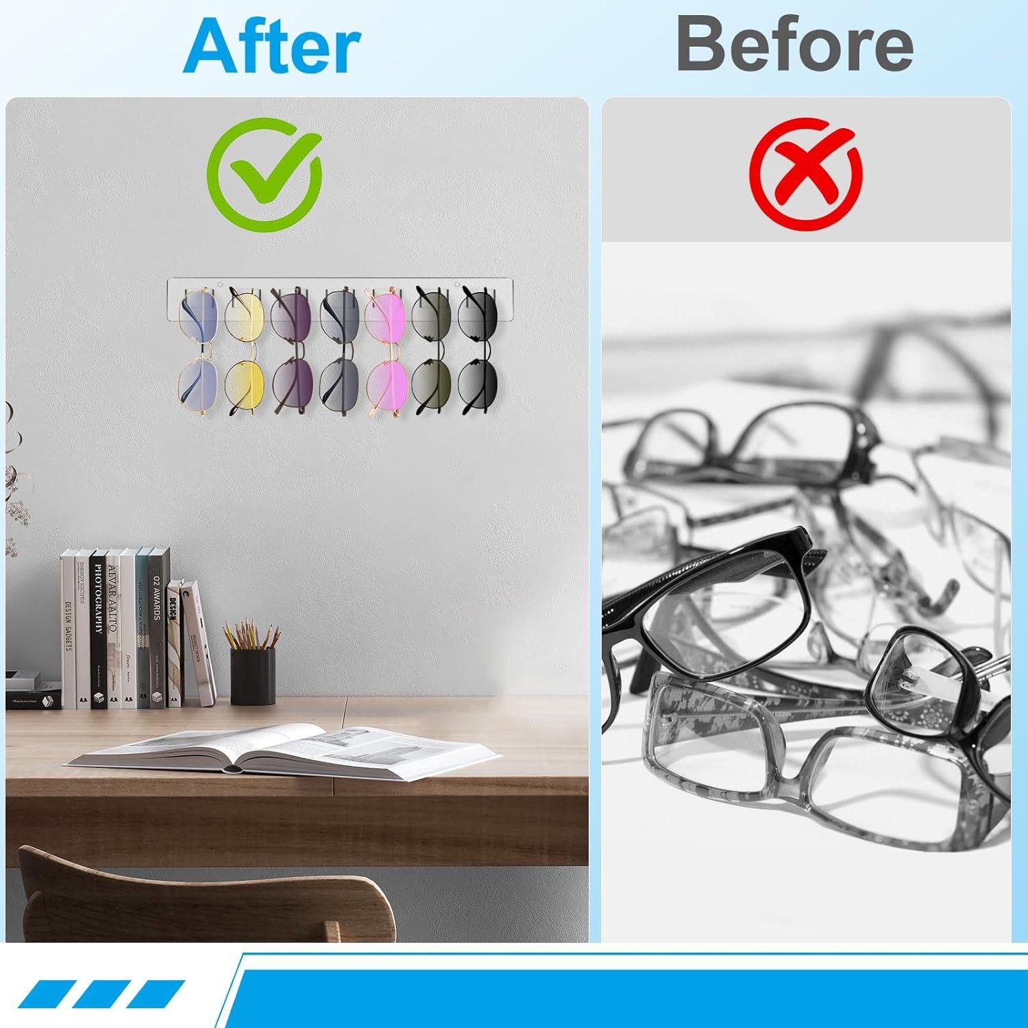 Organizador de Gafas de Sol Douildhaiy 5 Ranuras Transparente