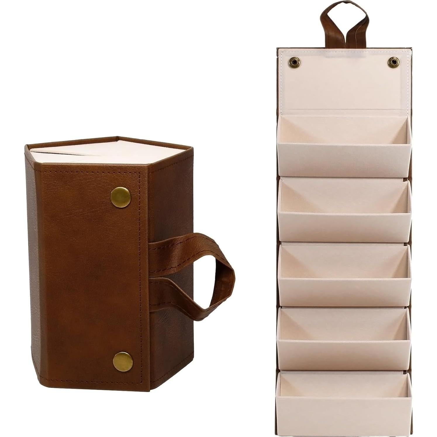 Organizador de Gafas de Sol Calabria 5 Ranuras Cuero Sintético