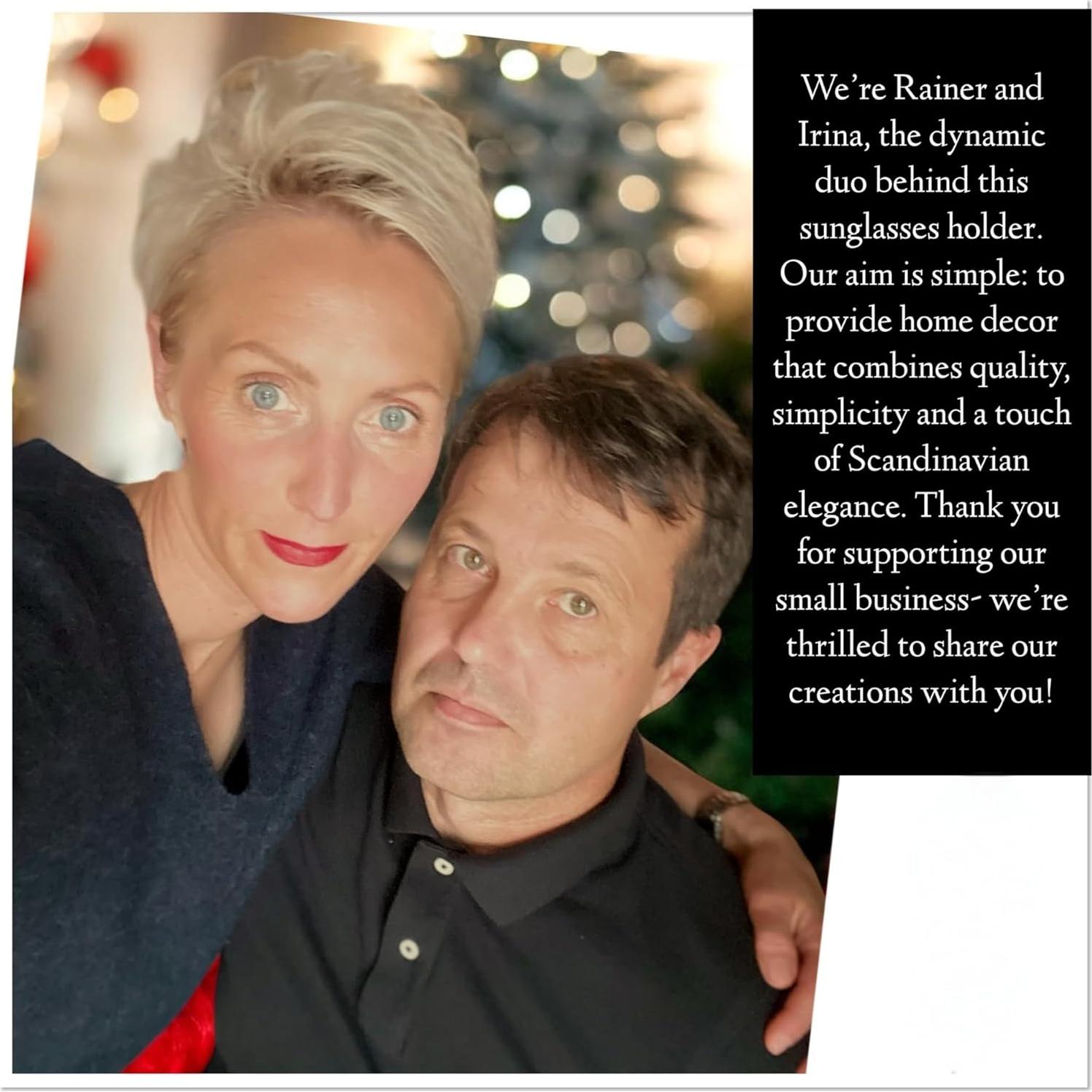 Soporte de Gafas de Sol Montado en Pared BOOSTYLIFE Roble