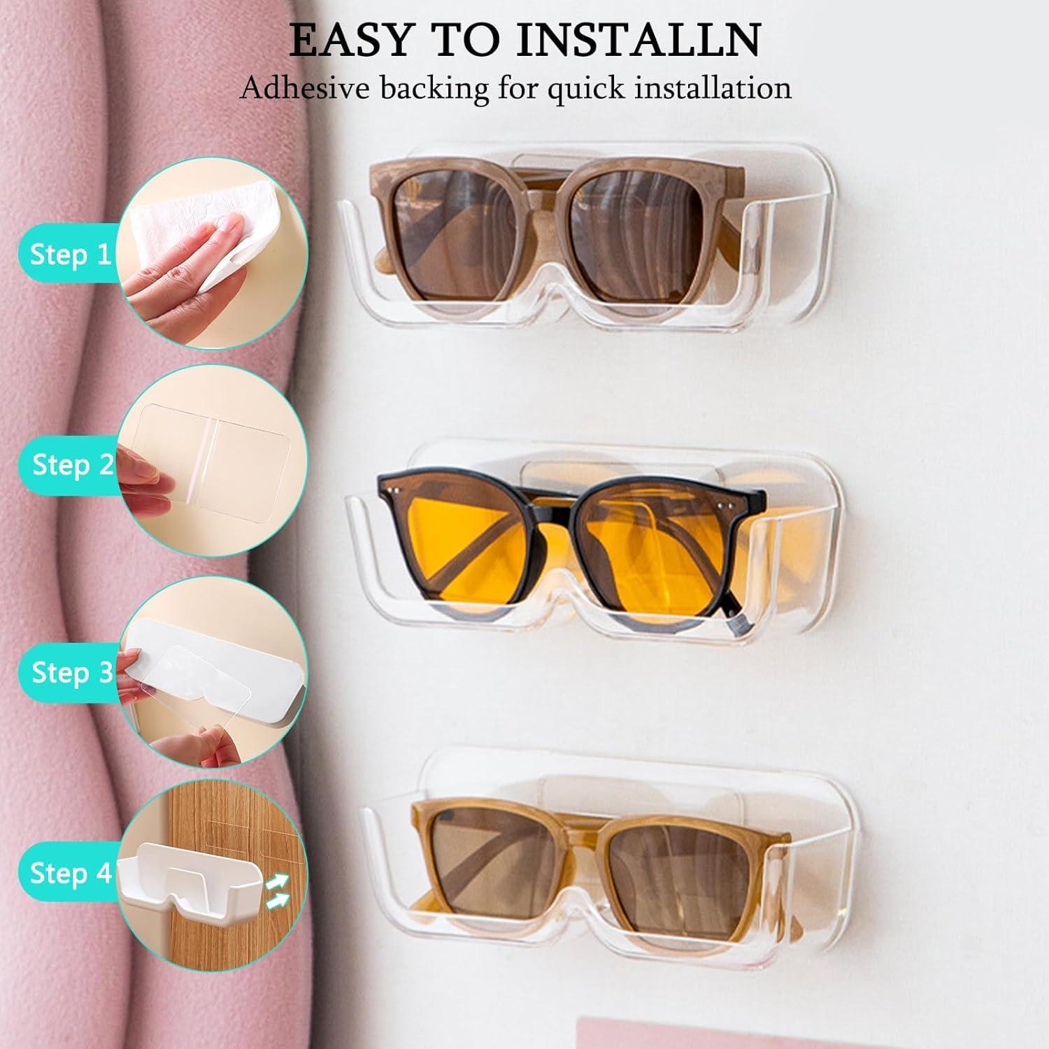 Organizador de Gafas de Sol MdakeGo 6 Compartimentos Transparente